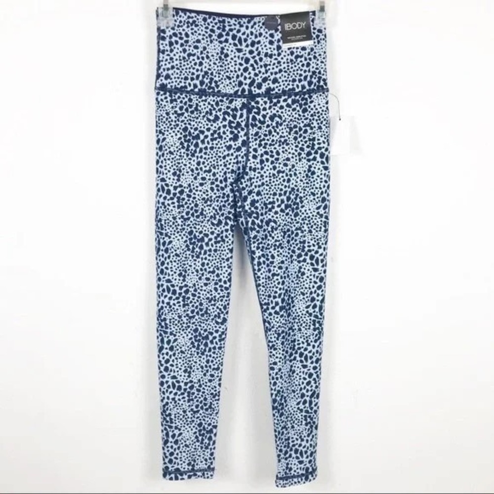 Cotton On Body High Waist Leopard‎ Leggings S Reversible 7/8 Athleisure - Picture 2 of 15